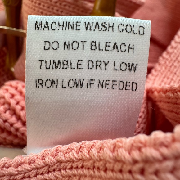 JLUXLABEL Peach Bodycon Knit Maxi Skirt with Cutouts and Belt Women’s size M - Picture 10 of 12